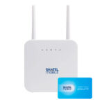 مودم روتر 4G/LTE شاتل موبایل مدل D03 به همراه سیم کارت 2 گیگابایت یکماهه