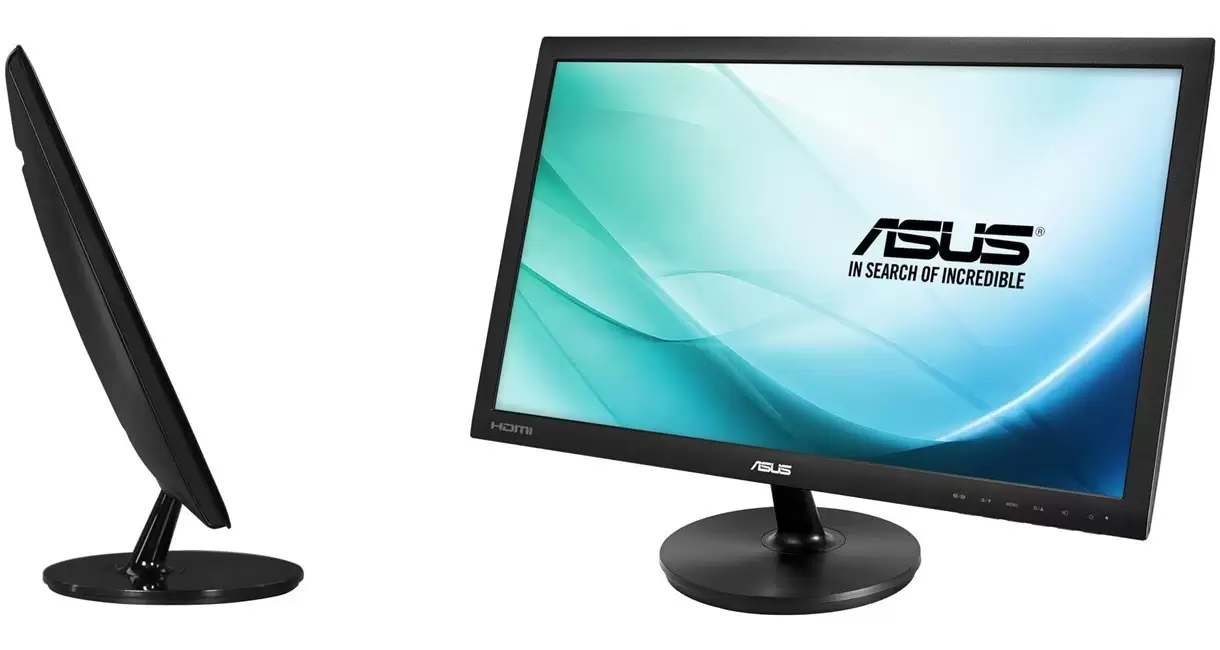 ASUS VS247H P Monitor - مانیتور 24 اینچی ایسوس مدل Asus VS247HR، رزولوشن Full HD و نور پس‌زمینه LED، دارای یک عدد VGA، یک عدد DVI، یک عدد HDMI، خروجی هدفون با نسبت تصویر 16:9