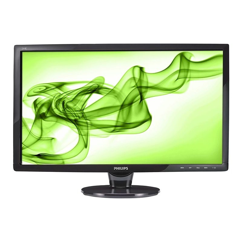 مانیتور 23.6 اینچی فیلیپس مدل Philips 244E1SB، رزولوشن Full HD و نور پس‌زمینه LCD، دارای یک عدد DVI، یک عدد VGA، یک عدد HDMI، خروجی هدفون با نسبت تصویر 16:9
