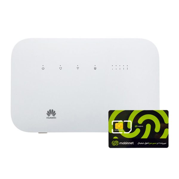 مودم 2G/3G/4G/4.5G/TD-LTE هوآوی مدل B612 به همراه سیم کارت مبین نت همراه با بسته 75 گیگ سه ماهه