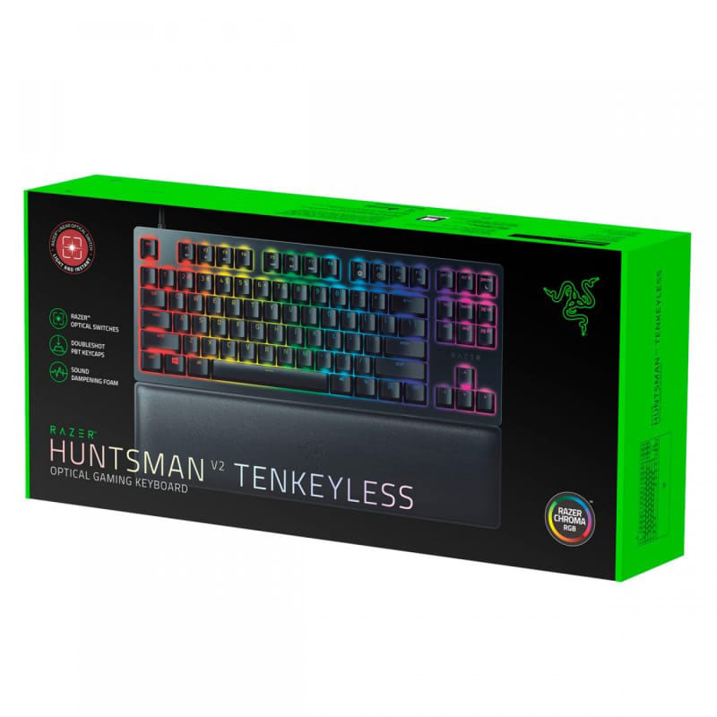 کیبورد گیمینگ ریزر مدل Rzaer Huntsman V2 TKL
