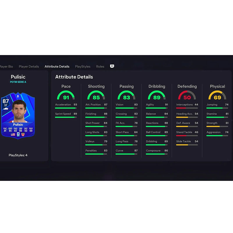 تکمیل اس بی سی SBC POTM Pulisic