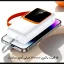 پاوربانک پی زد ایکس مدل V28 Fast Charge 22.5W Cabled ظرفیت 30000 میلی آمپر ساعت