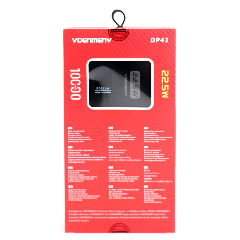 پاوربانک مدل DP43 ظرفیت 10000 میلی آمپر ساعت