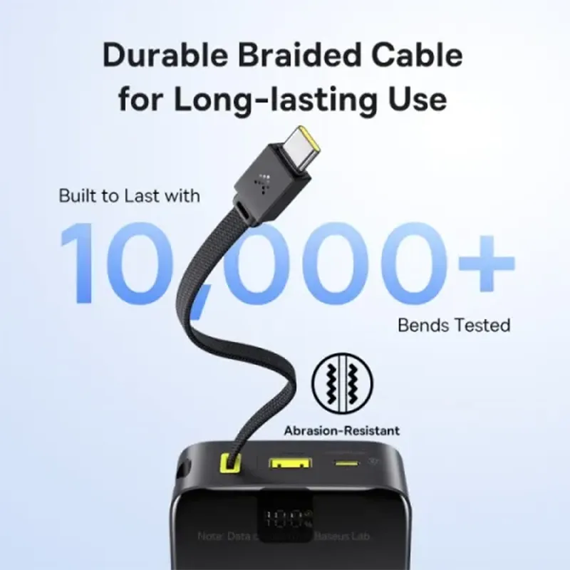 پاوربانک 22.5 وات بیسوس مدل PPBD2P-2020 ظرفیت 20000 میلی‌آمپرساعت
