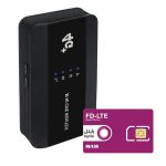 مودم 4G قابل حمل لن دار مدل WIFI M10-EW به همراه سیم کارت رایتل 5 گیگ یک ماهه