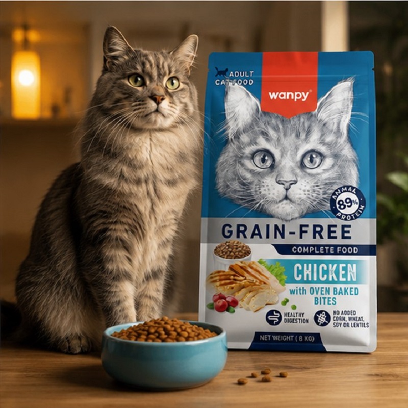 غذای خشک گربه ونپی با طعم مرغ 8 کیلوگرم Wanpy Adult Cat Dry food