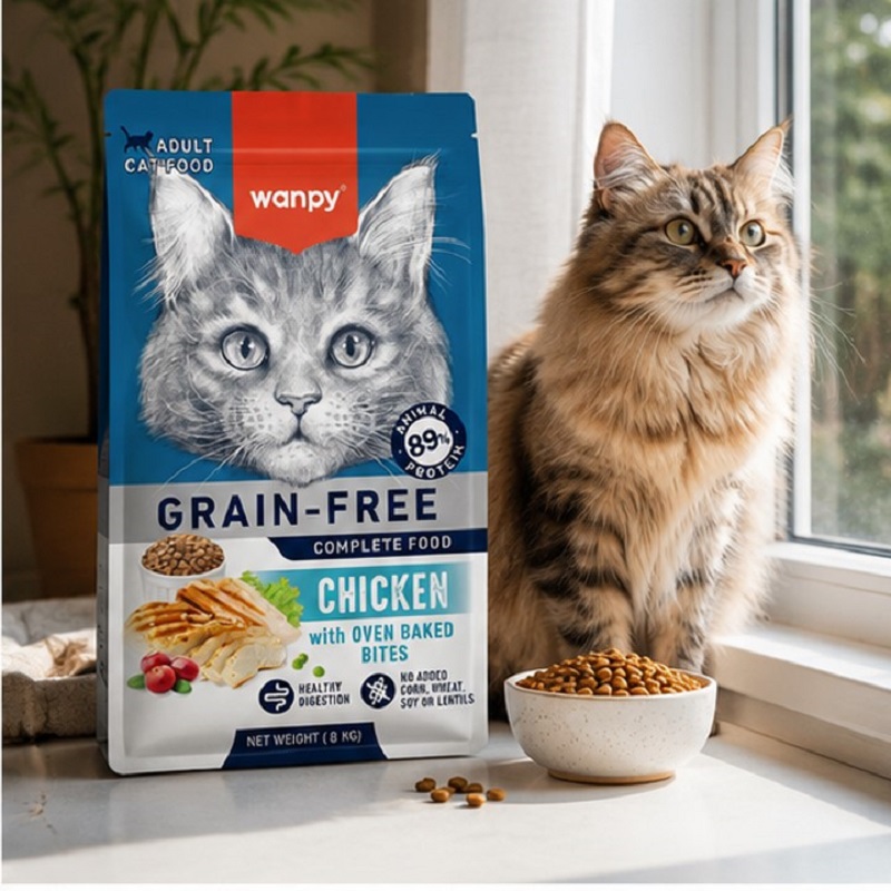 غذای خشک گربه ونپی با طعم مرغ 8 کیلوگرم Wanpy Adult Cat Dry food