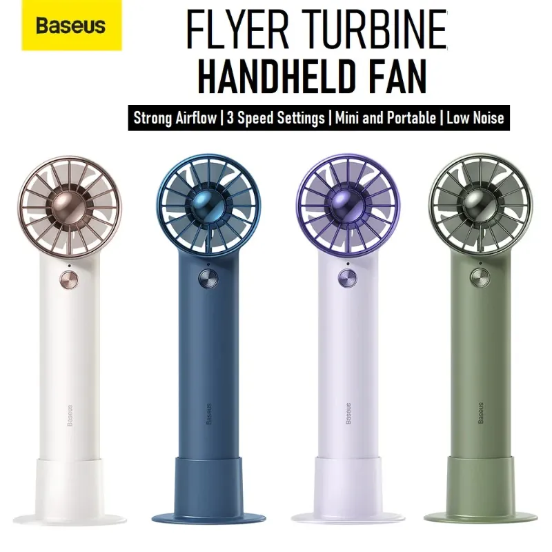 پنکه دستی قابل شارژ باسئوس Baseus Flyer Turbine Handheld Fan BS-HF001