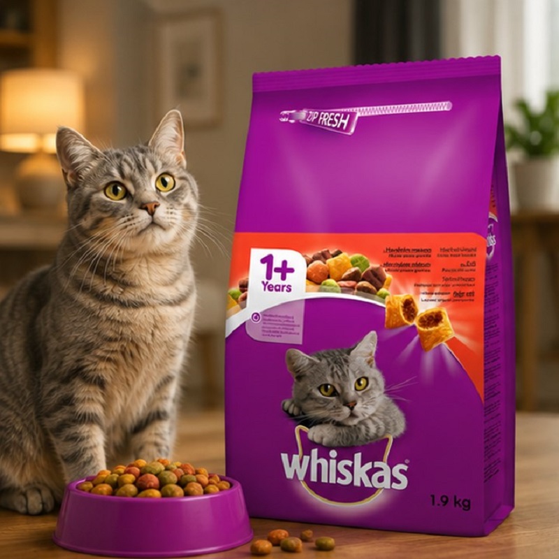 غذای خشک گربه بالغ ویسکاس 1.9 کیلوگرم Whiskas Adult