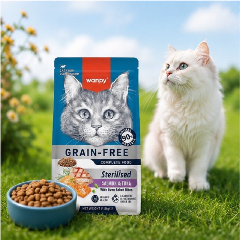 غذای خشک گربه ونپی عقیم 1.5 کیلوگرم Wanpy Sterilised