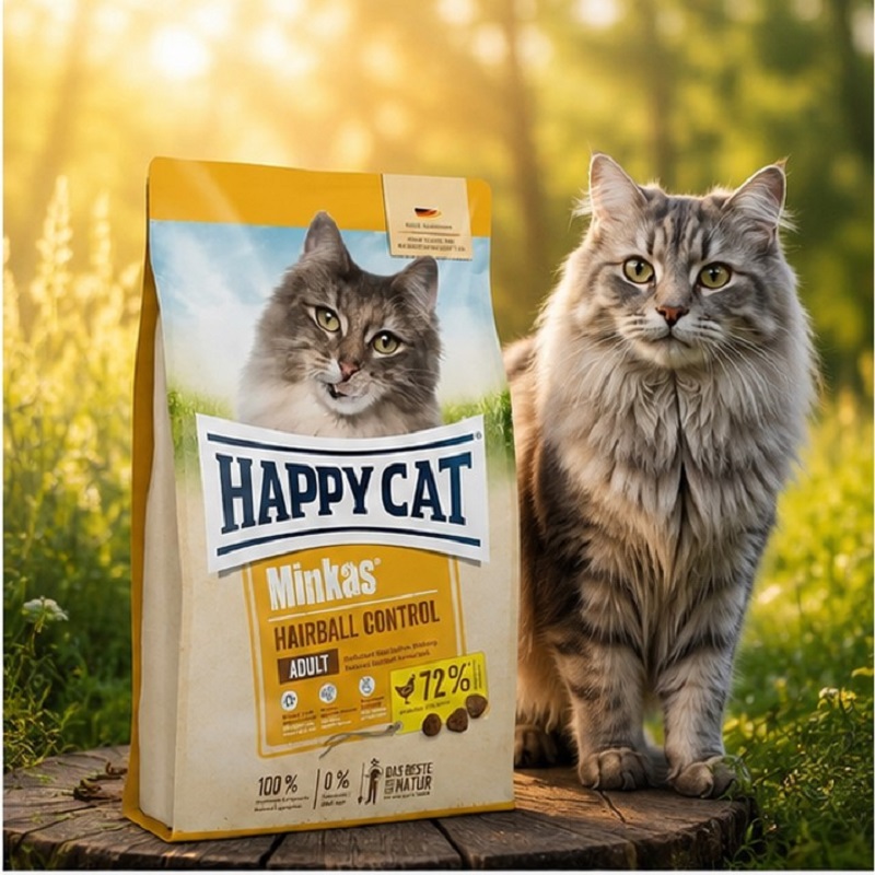 غذای خشک گربه هپی کت مینکاس هربال کنترل 10 کیلوگرم Happy Cat Food