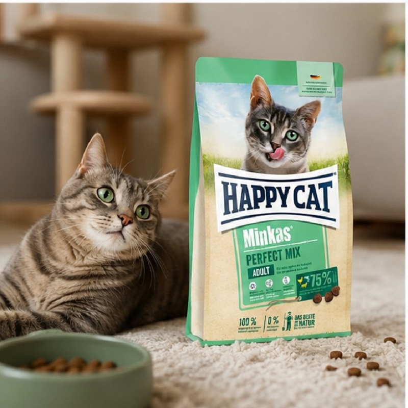 غذای خشک گربه هپی کت مینکاس میکس 10 کیلوگرم Happy Cat Food
