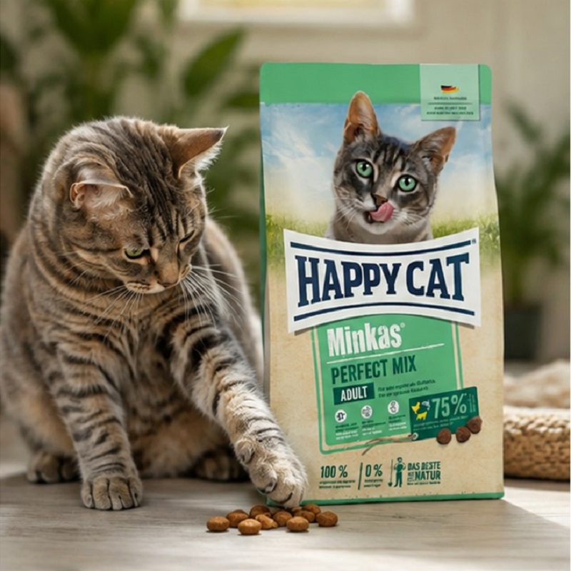 غذای خشک گربه هپی کت مینکاس میکس 1 کیلوگرم Happy Cat Food