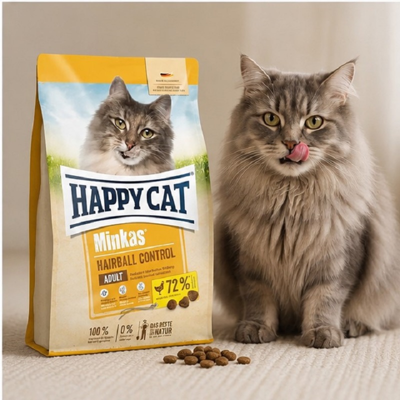 غذای خشک گربه هپی کت مینکاس هربال کنترل 10 کیلوگرم Happy Cat Food