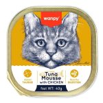 ووم گربه ونپی با طعم مرغ و ماهی تن انگلیسی نویس 40 گرم Wanpy Mousse