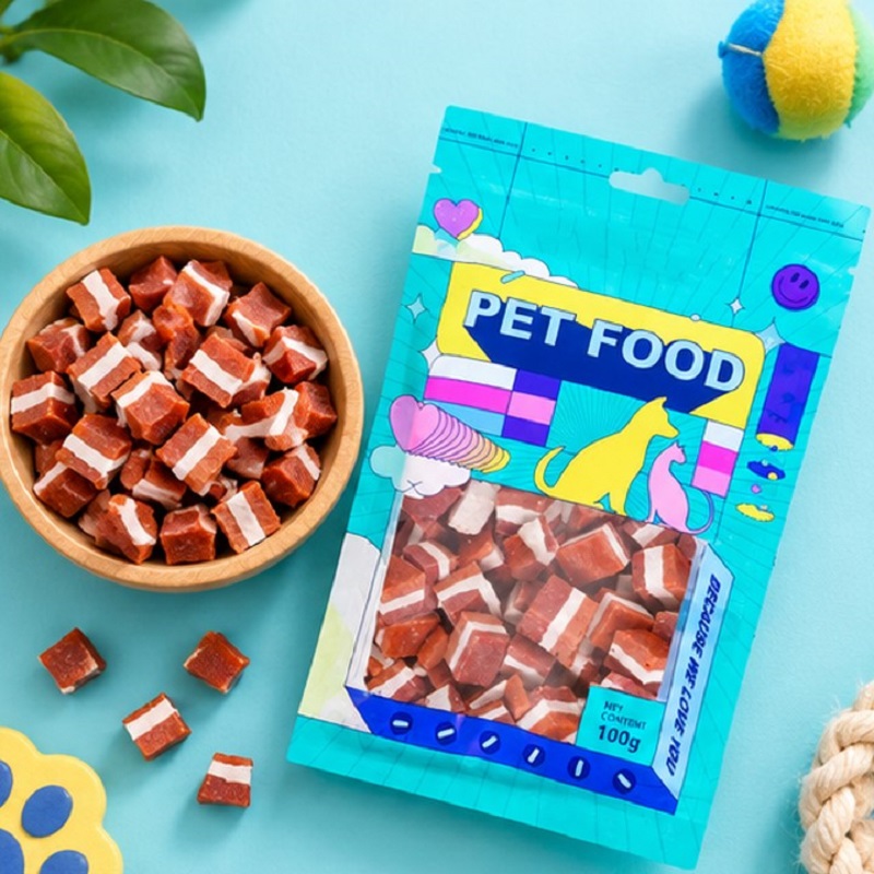 تشویقی گوشتی فانی پت با طعم گوشت گاو و مرغ 100 گرم Funny Pet Snack