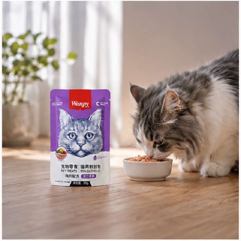 پوچ گربه ونپی با طعم مرغ 80 گرم Wanpy Pouch