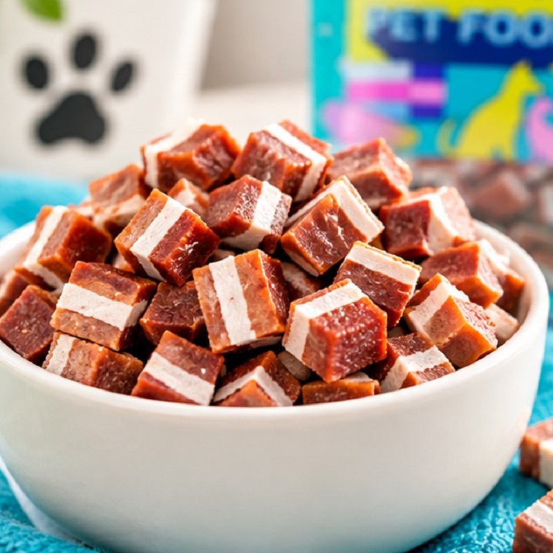 تشویقی گوشتی فانی پت با طعم گوشت گاو و مرغ 100 گرم Funny Pet Snack