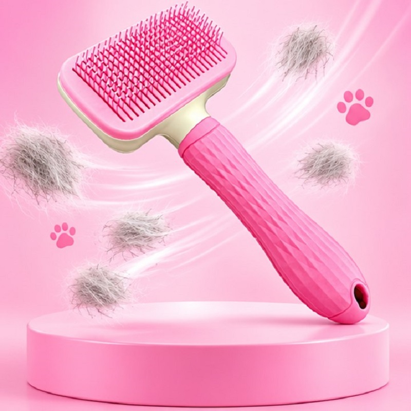 برس مو سگ و گربه با دکمه تخلیه وارداتی Hair Brush