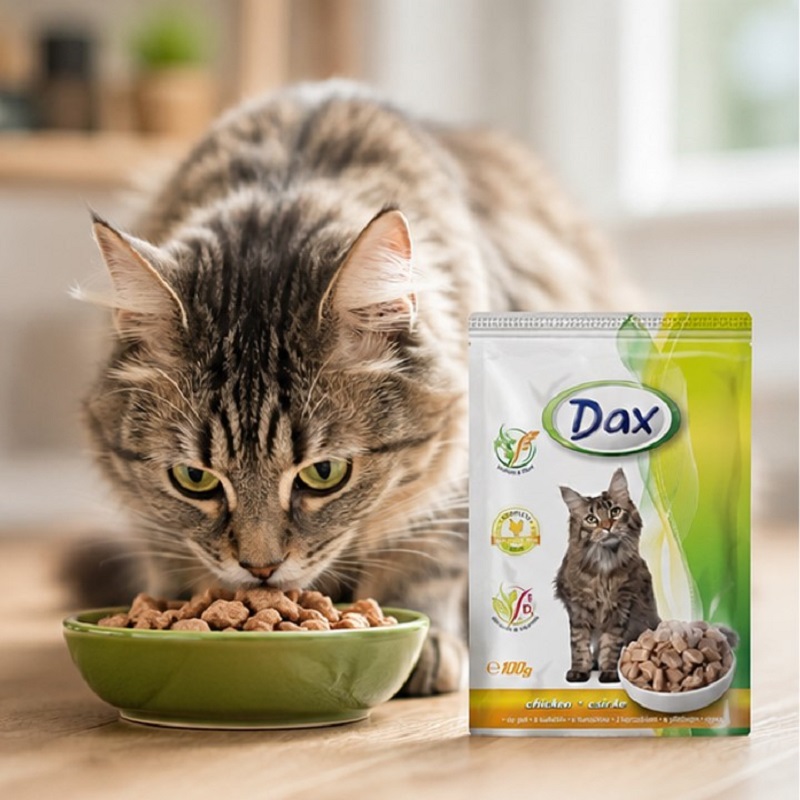 پوچ گربه در طعم مرغ دکس ۱۰۰ گرم Dax Pouch