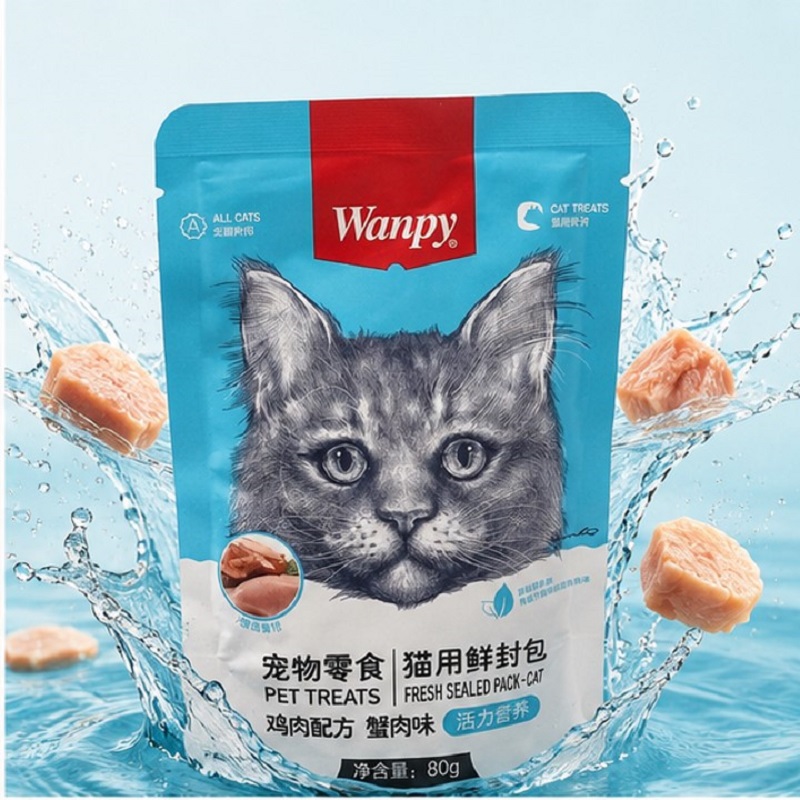 پوچ گربه ونپی با طعم ماهی تن 80 گرم Wanpy Pouch