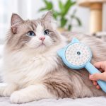 برس موی سگ و گربه بخارسرد شارژی دسته دار Hair Brush