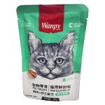 پوچ گربه ونپی با طعم مرغ و میگو 80 گرم Wanpy Pouch