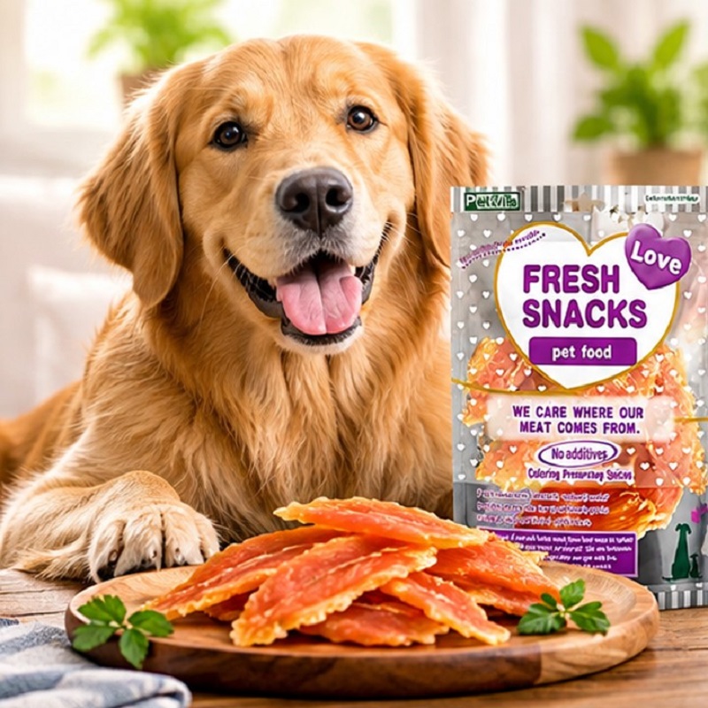 تشویقی سگ گوشت خشک شده با طعم مرغ پت ویتا 160 گرم Petvita Snack