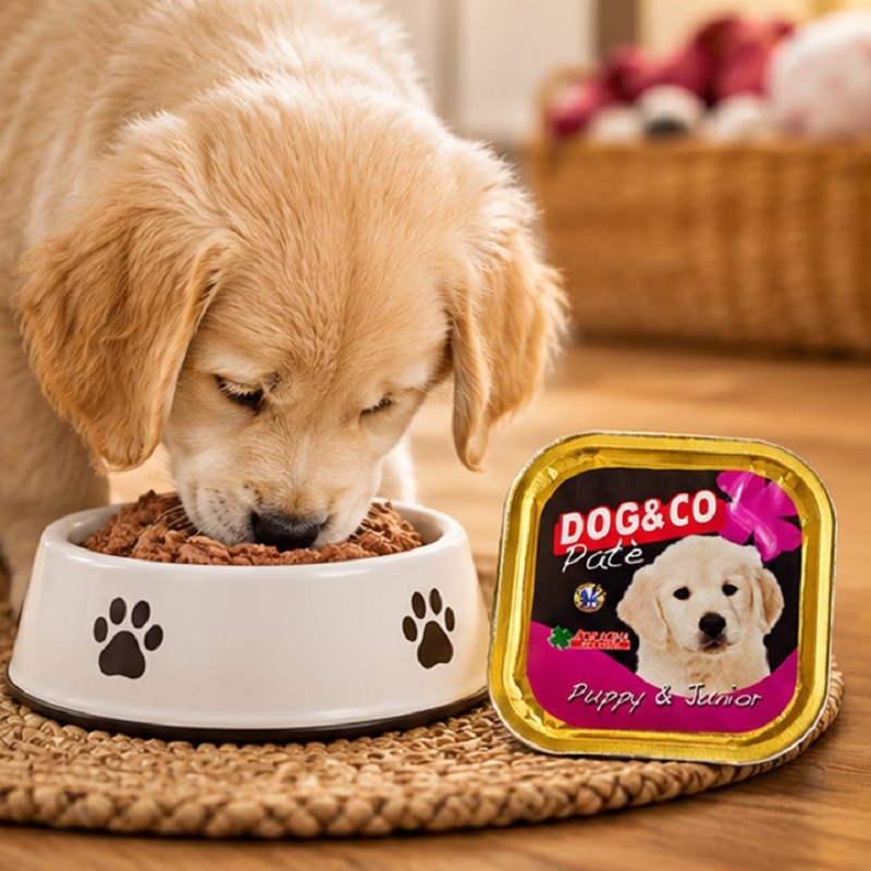 کنسرو سگ با طعم مرغ و گوشت گوساله داگ اند کو ۱۵۰ گرم Dog & Co Food