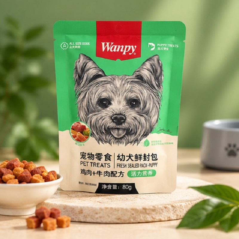 پوچ سگ ونپی طعم جگر مرغ و گوشت 80 گرم Wanpy Pouch