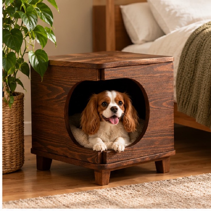 خانه چوبی گربه و سگ مدرن مدل 1146 Pet House