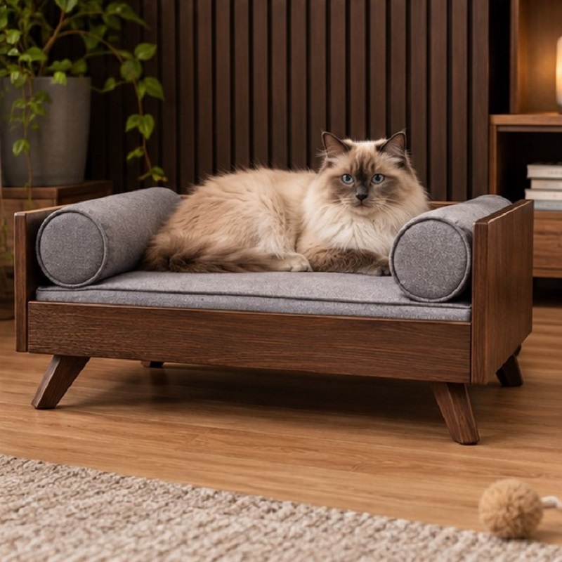 خانه چوبی گربه و سگ مدرن مدل 1131 Pet House