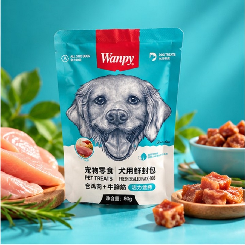 پوچ سگ ونپی طعم مرغ و تاندون گاو 80 گرم Wanpy Pouch