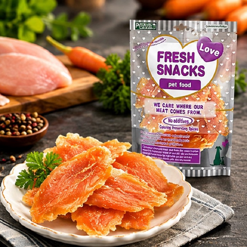 تشویقی سگ گوشت خشک شده با طعم مرغ پت ویتا 160 گرم Petvita Snack