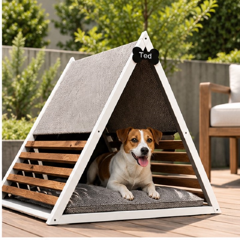 خانه چوبی گربه و سگ مدرن مدل 1129 Pet House