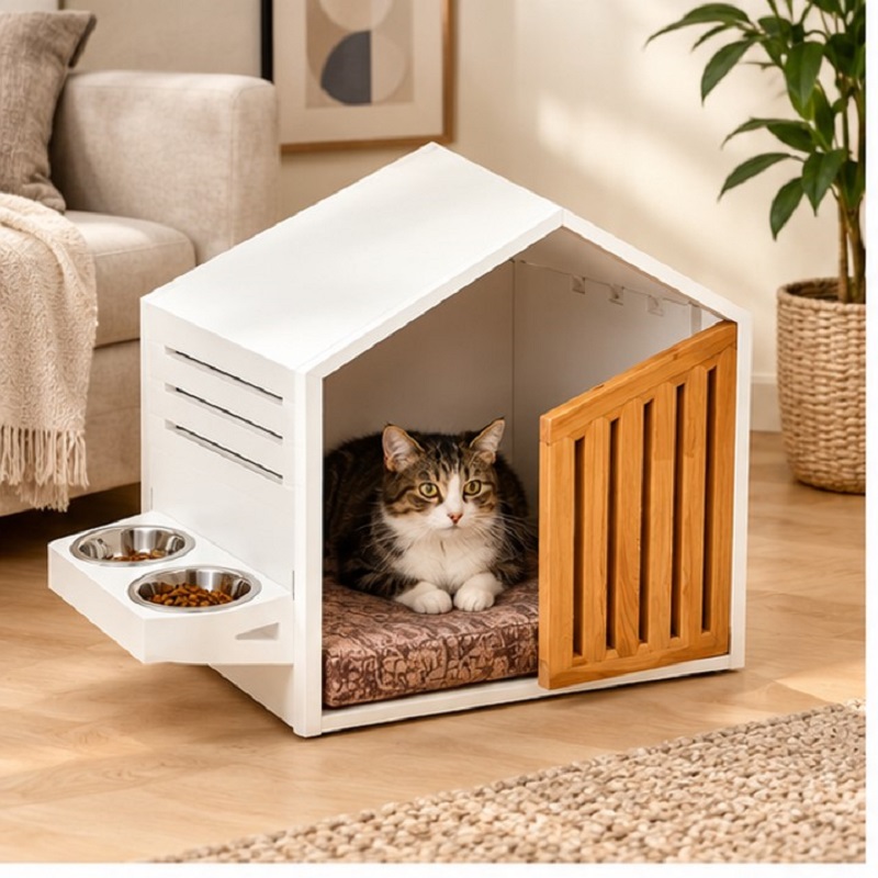 خانه چوبی گربه و سگ مدرن مدل 1140 Pet House