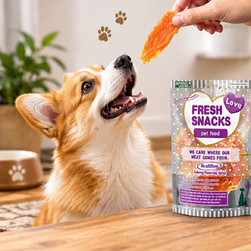 تشویقی سگ گوشت خشک شده با طعم مرغ پت ویتا 160 گرم Petvita Snack