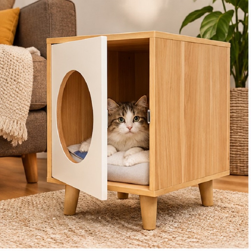 خانه چوبی گربه و سگ مدرن مدل 1142 Pet House