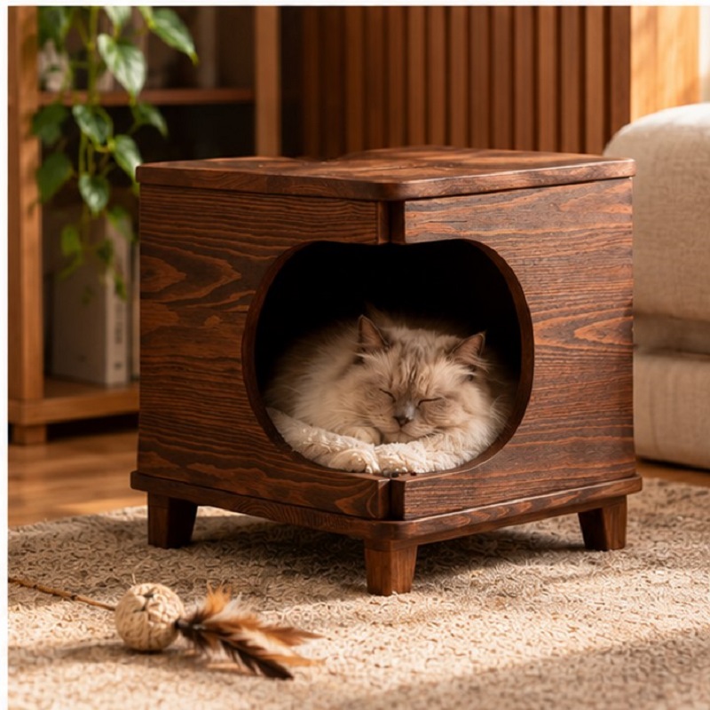 خانه چوبی گربه و سگ مدرن مدل 1146 Pet House