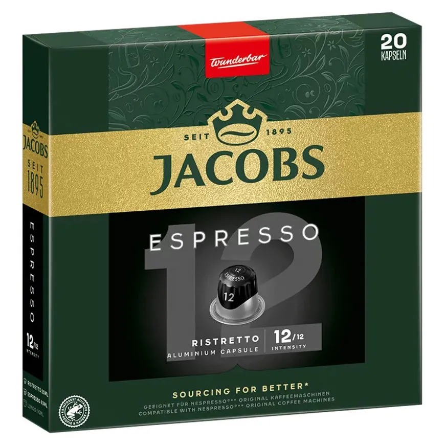 کپسول قهوه جاکوبز اسپرسو ریسترتو 12 «بیست عددی» | Jacobs Espresso Ristretto