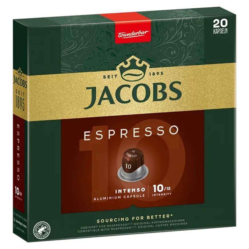 کپسول قهوه جاکوبز اسپرسو ریسترتو 10 «بیست عددی» | Jacobs Espresso Ristretto
