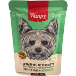 پوچ سگ ونپی طعم جگر مرغ و گوشت 80 گرم Wanpy Pouch