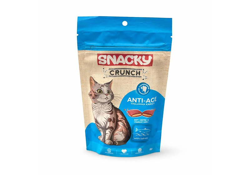 تشویقی گربه اسنکی کرانچ در 4 طعم 240 گرم Snacky Crunch