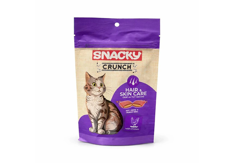 تشویقی گربه اسنکی کرانچ در 4 طعم 240 گرم Snacky Crunch