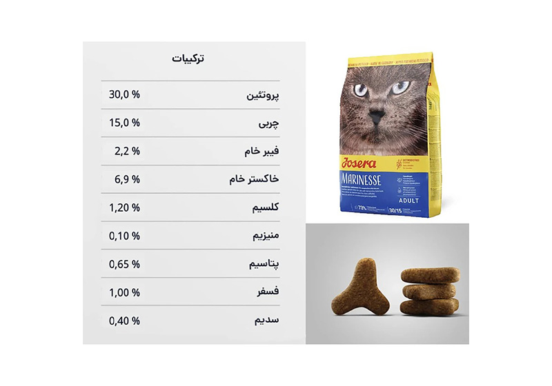 غذای خشک گربه بالغ جوسرا مرینس 1 کیلوگرم Josera Marinesse