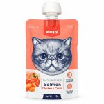 پودینگ گربه ونپی با طعم سالمون و مرغ وزن 90 گرم Wanpy Pudding